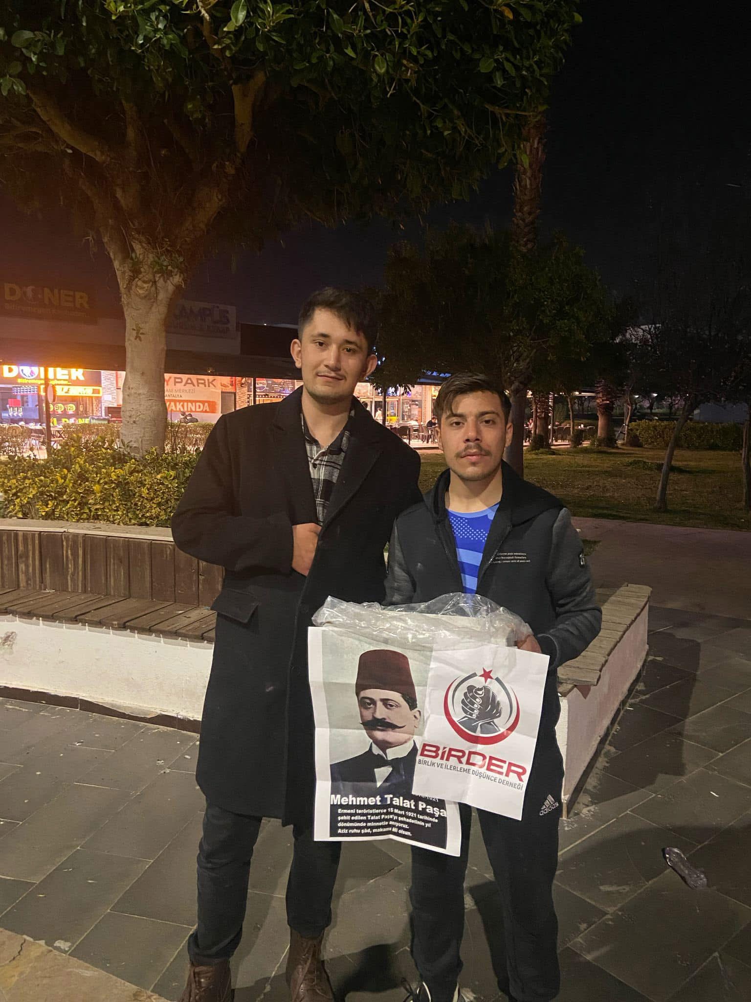 Akdeniz Üniversitesinde BİRDER’li Üniversiteliler Talat Paşa’yı andı.